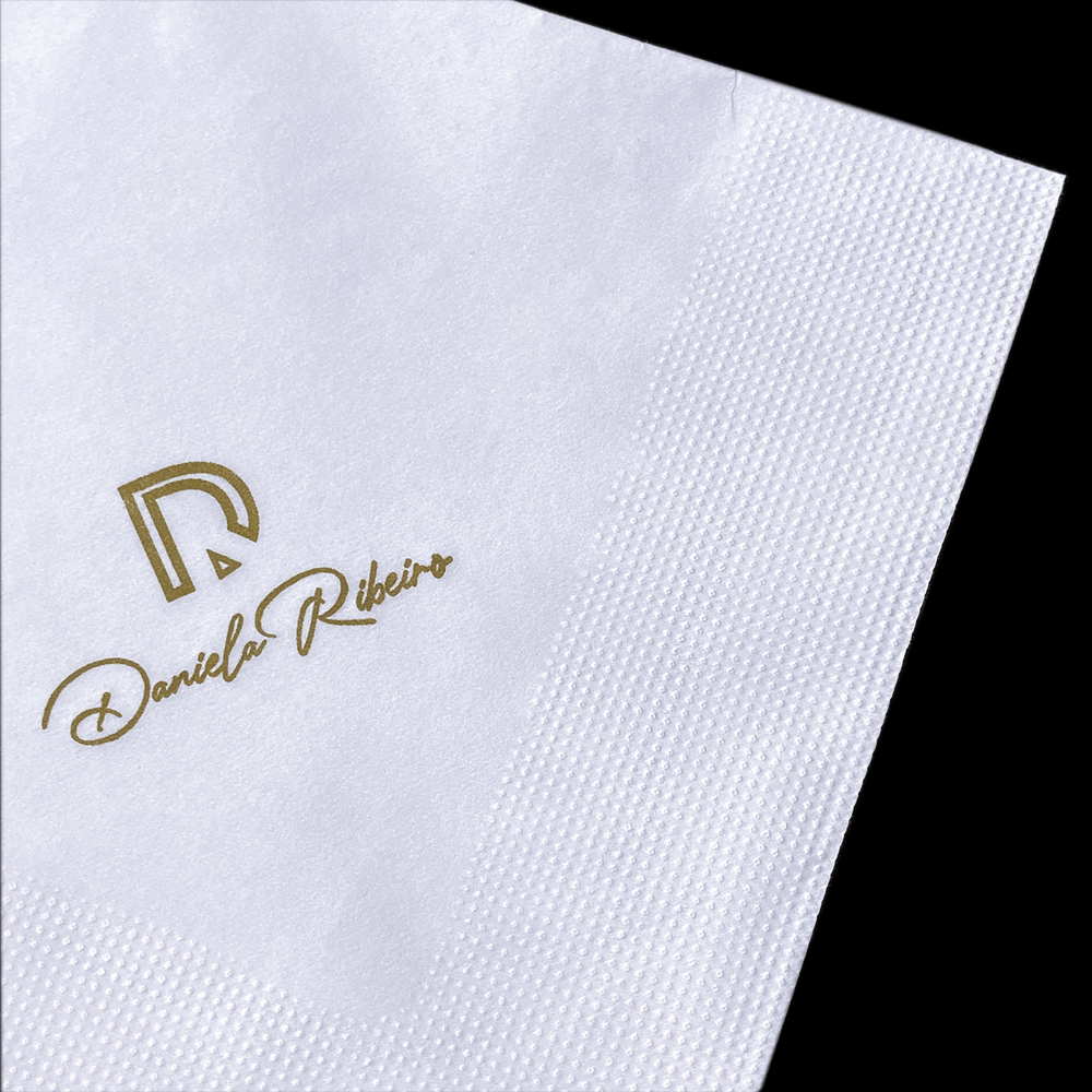 Kit Guardanapos Folha Dupla 30x30 para jantar e convidados - 200und