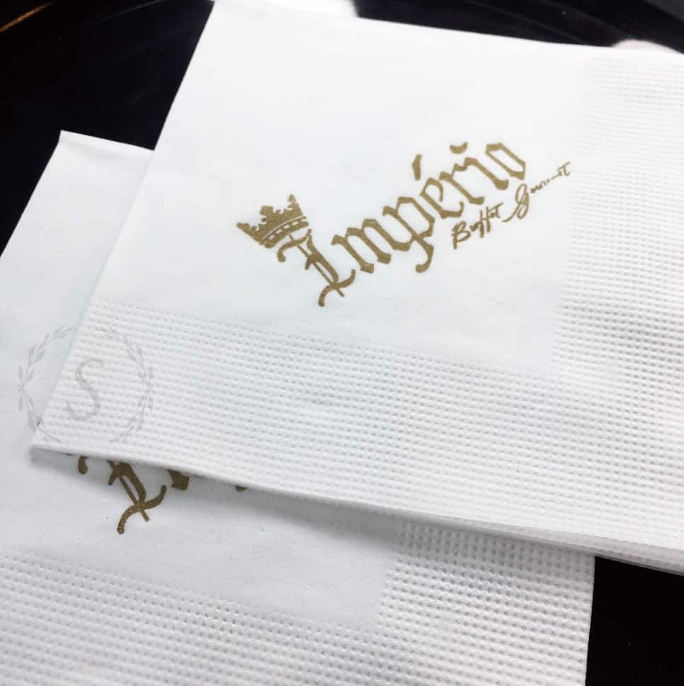 Guardanapos para o seu negócio - Folha Dupla 23x23