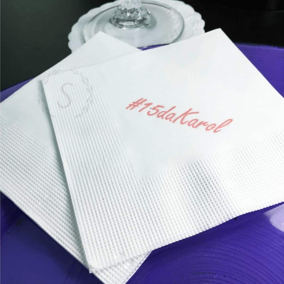 Guardanapos para o seu negócio - Folha Dupla 23x23