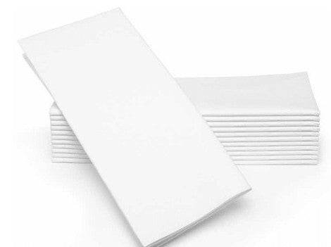 Kit Guardanapos Folha Dupla 40x40 para jantar e convidados - 500und