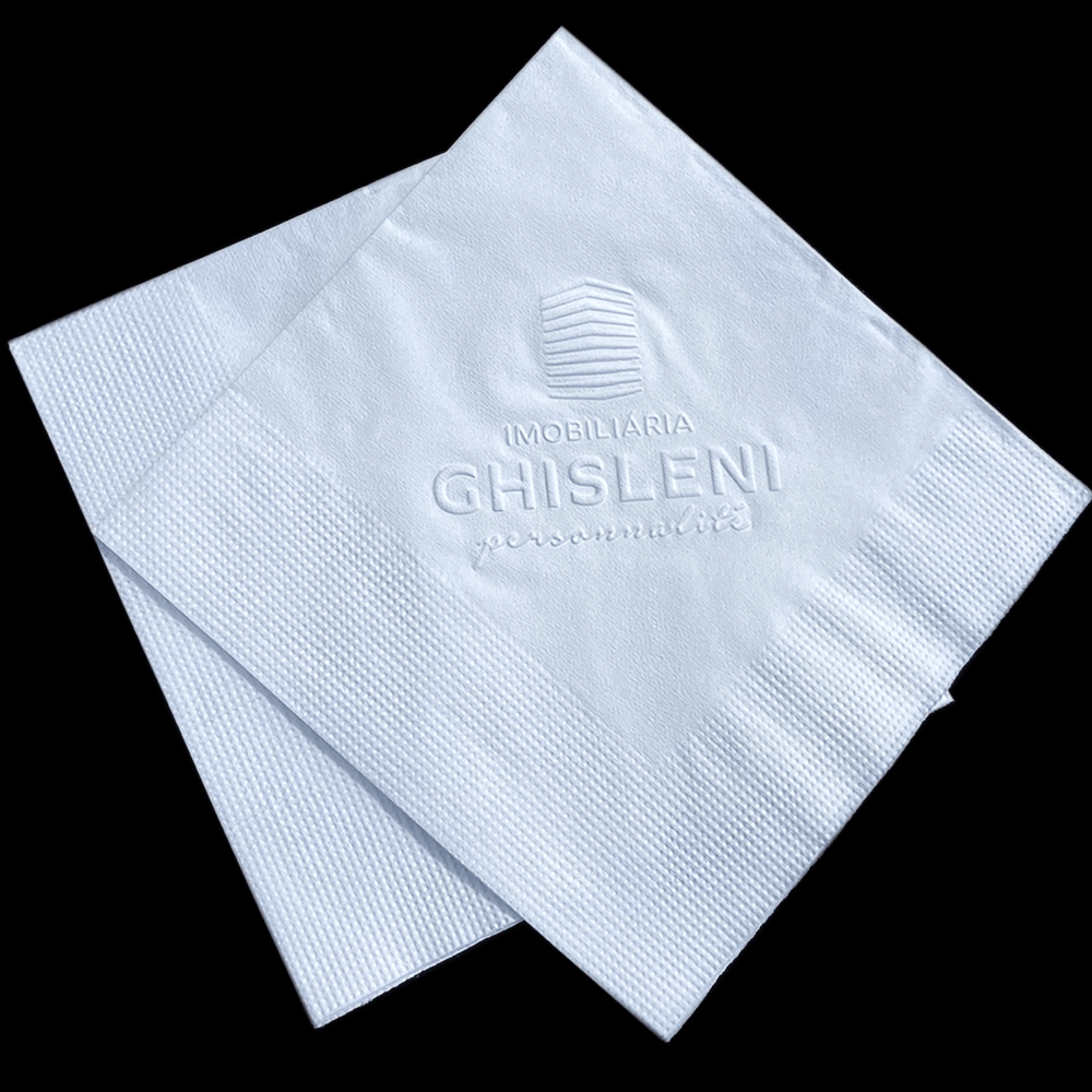 Kit Guardanapos Folha Dupla 30x30 para jantar e convidados - 200und
