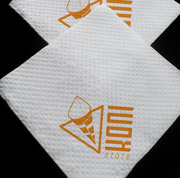 kit Empresarial - Guardanapo Folha  Simples 23x23 cm