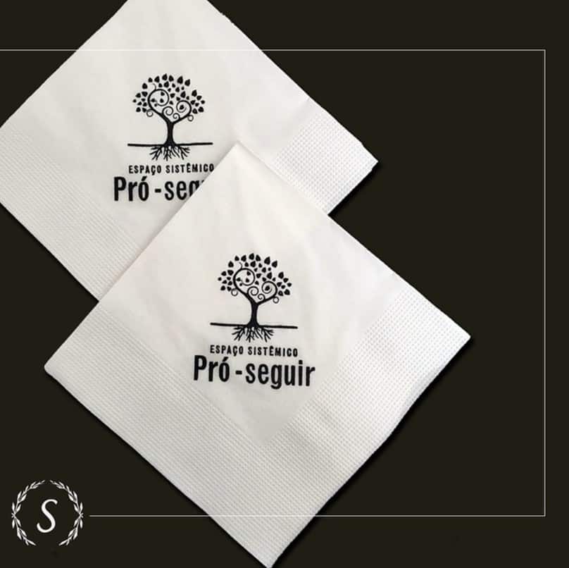 Guardanapos para o seu negócio - Folha Dupla 23x23