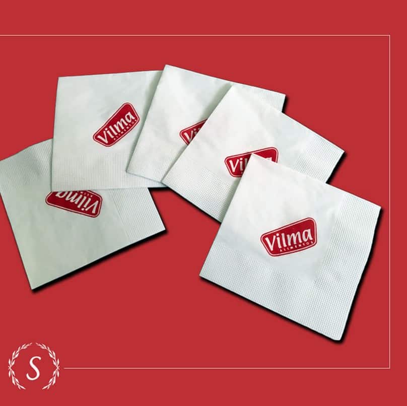 Guardanapos para o seu negócio - Folha Dupla 23x23