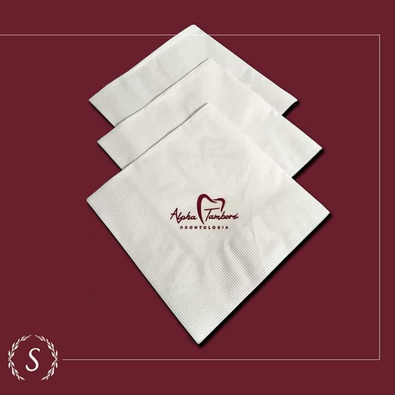 Guardanapos para o seu negócio - Folha Dupla 23x23