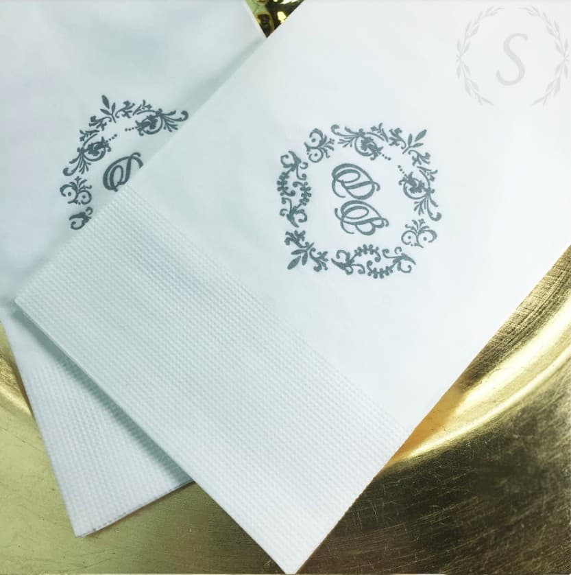 Kit Guardanapos Folha Dupla 40x40 para jantar e convidados - 500und