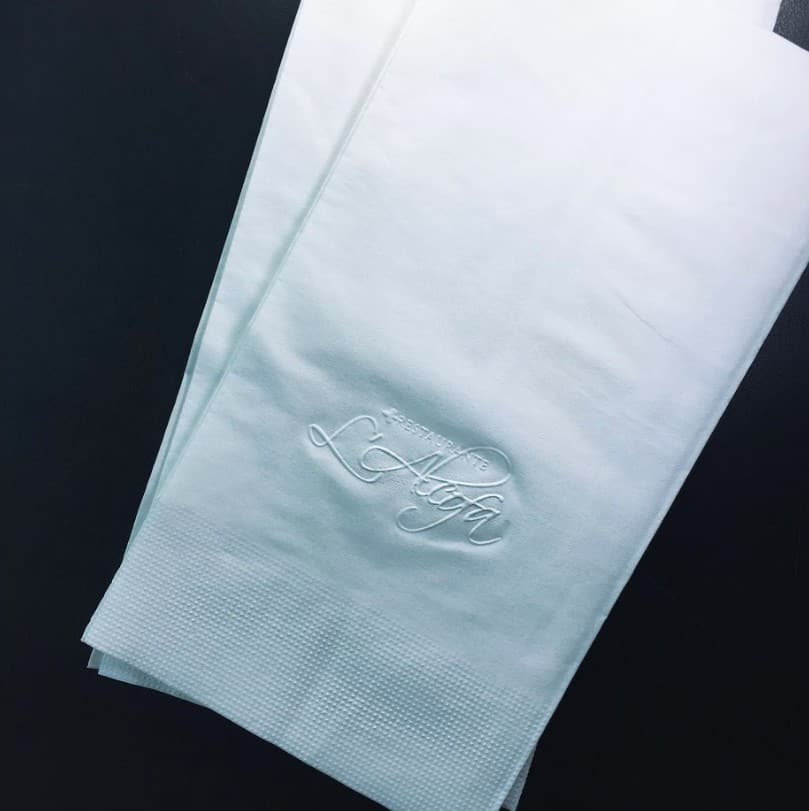 Kit Guardanapos Folha Dupla 40x40 para jantar e convidados - 500und