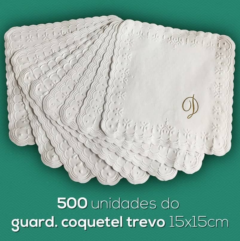 Kit Guardanapos Coquetel 15x15 -500und