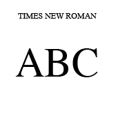 Times New Roman