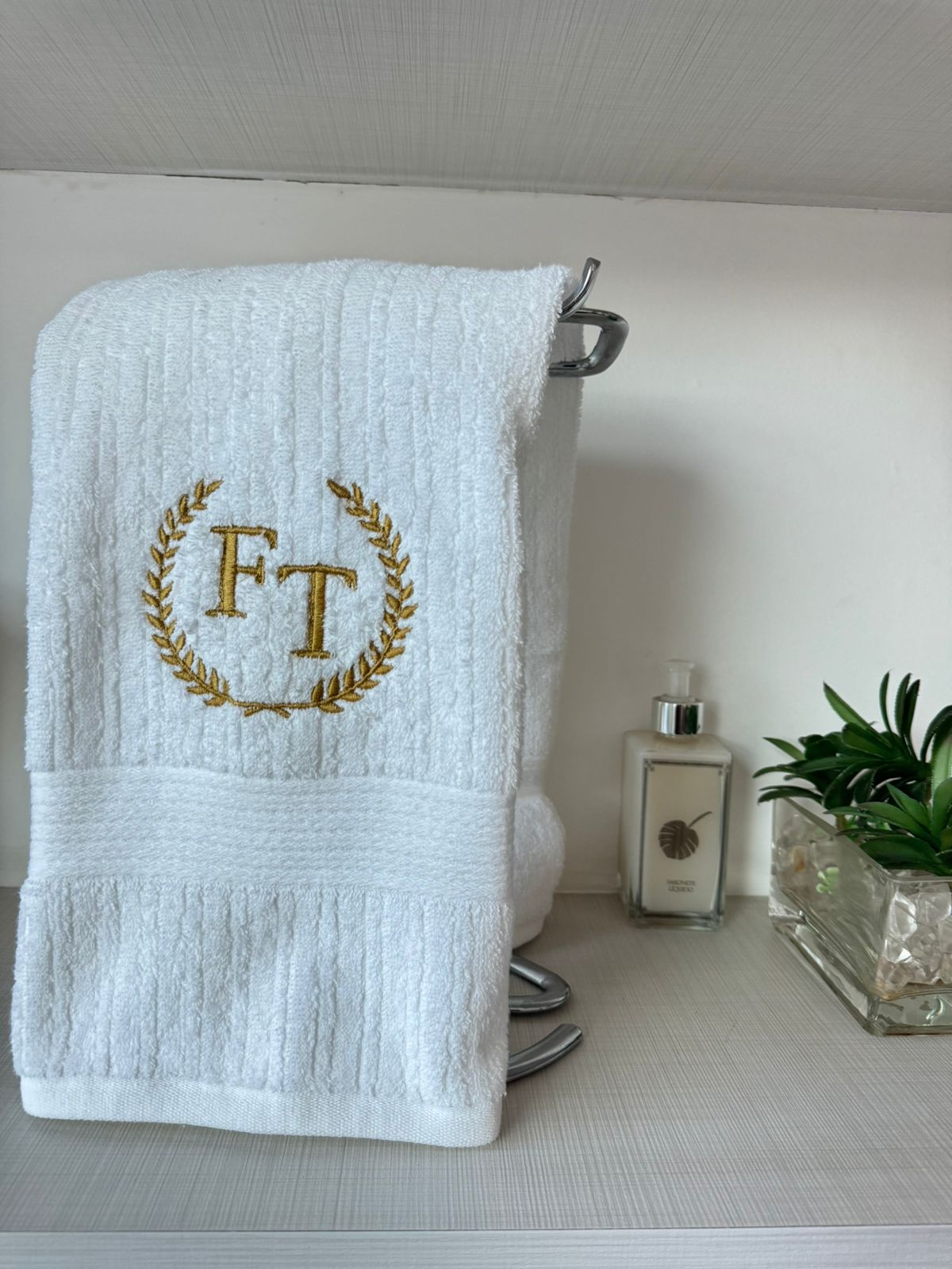 Toalha de Rosto 100% Algodão Fio Penteado -  Personalizada Buddemayer