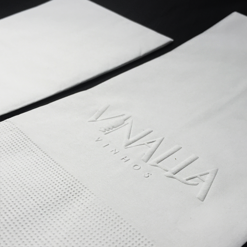 Kit Guardanapos Folha Dupla 40x40 para jantar e convidados - 500und