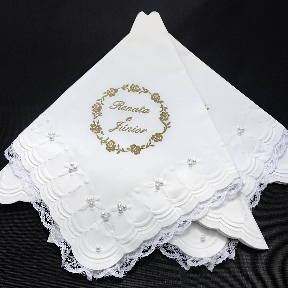 Guardanapo de Papel Pérola e renda - Trevo