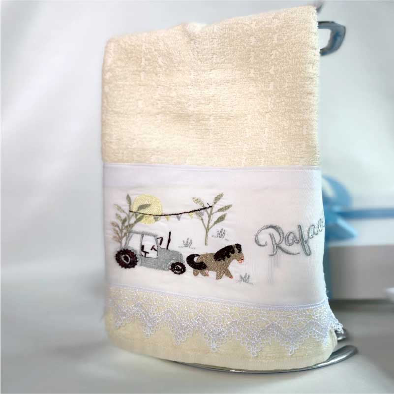 Kit Toalha + Guardanapo / Bordado / Maternidade