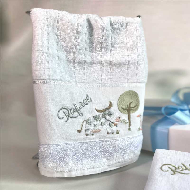 Kit Toalha + Guardanapo / Bordado / Maternidade