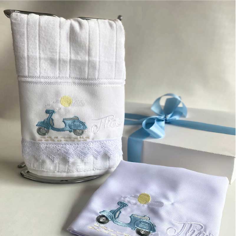 Kit Toalha + Guardanapo / Bordado / Maternidade