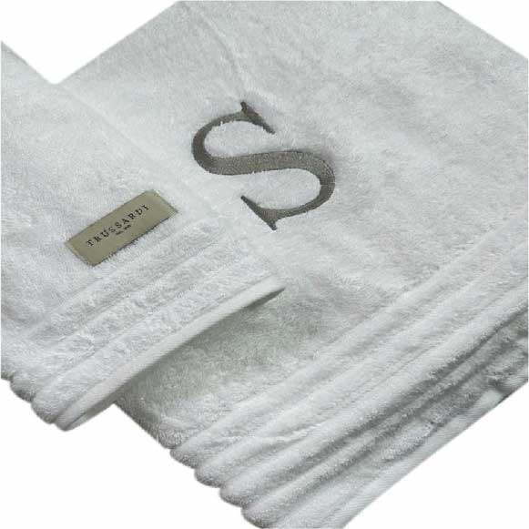 Toalha -  Rosto - Trussardi - Imperiale branca -  Personalizada
